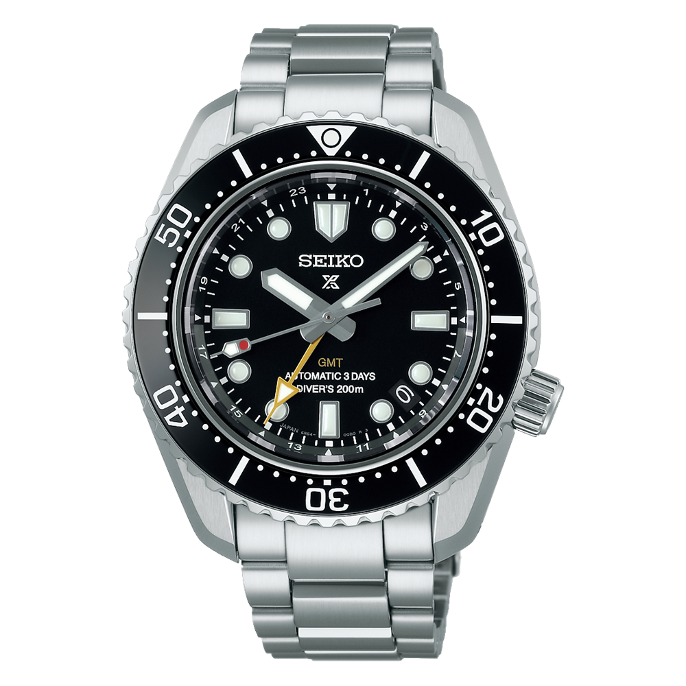 Seiko 1968 Japan Made Black GMT Baby Marinemaster 200M Men's Diver's Watch SPB383J1