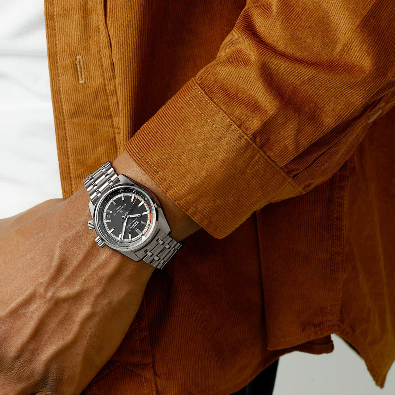 Seiko Prospex Speedtimer Automatic Summit Black Men's Stainless Watch SPB515J1