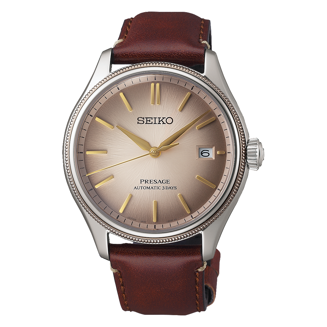 Seiko LE Presage 'Shiracha' Classic Series Men's Leather Strap Watch SPB529J1