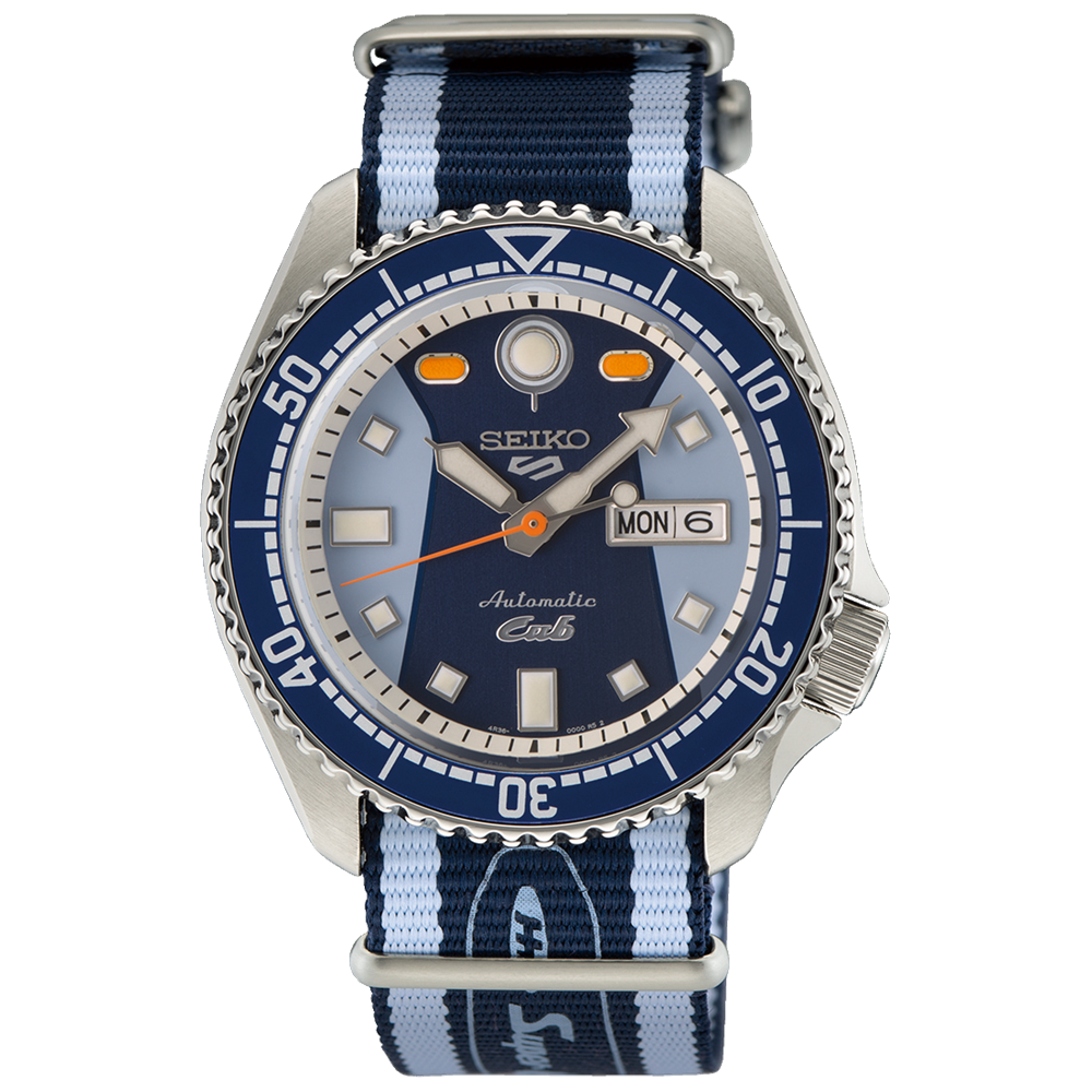 Seiko 5 100M X Honda Super Cub Blue Limited Edition Automatic Watch SRPK37K1