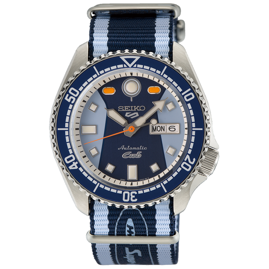 Seiko 5 100M X Honda Super Cub Blue Limited Edition Automatic Watch SRPK37K1