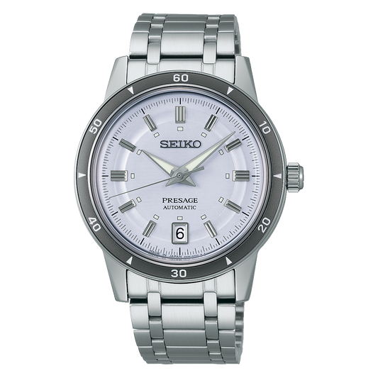 Seiko Presage Style 60 Ice Blue Men's Stainless Steel Strap Watch SRPL73J1