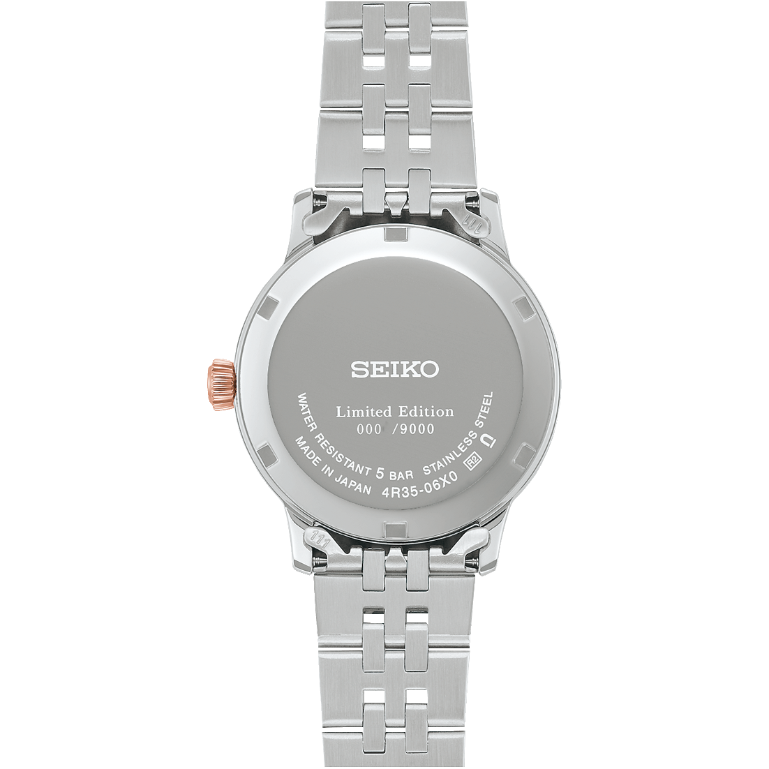Seiko Japan Made Presage Cocktail Time LE "Sakura Aviation" Ladies' 2-Tone Rose Gold-Plated Stainless Steel  SRPM06J1
