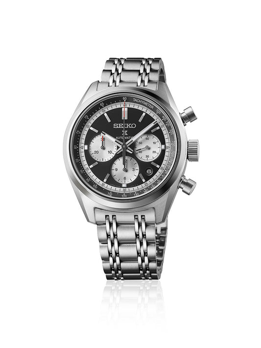 Seiko Prospex Speedtimer 1972 Chrono Reissue Men's Stainless Steel Watch SRQ053J1 Reverse Panda