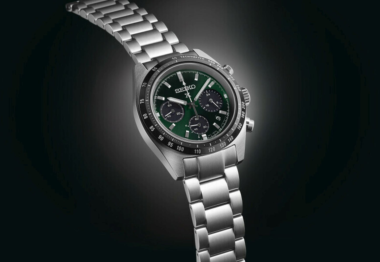 Seiko Prospex Solar Men's Stainless Steel Chronograph Watch SSC933P1 Deep Green