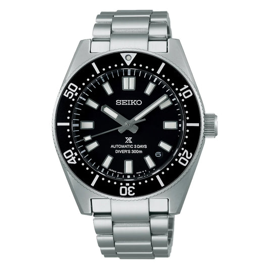 Seiko 62MAS Prospex 300m Diver's 1965 Black Men's Stainless Steel Watch SPB453J1