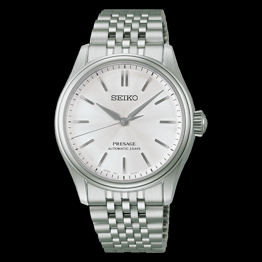 Seiko Presage Shironeri White Classic Series Stainless Steel Boy Size Men's Watch HCC001J1