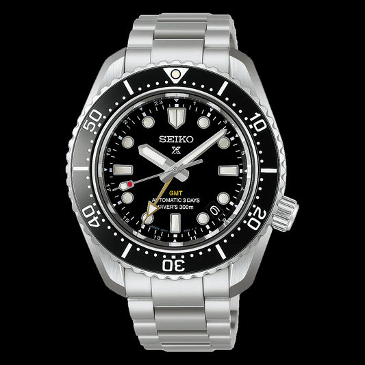 Seiko 1968 Japan Made Black GMT Baby Marinemaster 300M Men's Diver's Watch HBC002J1