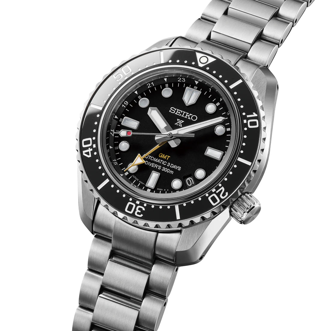 Seiko 1968 Japan Made Black GMT Baby Marinemaster 300M Men's Diver's Watch HBC002J1