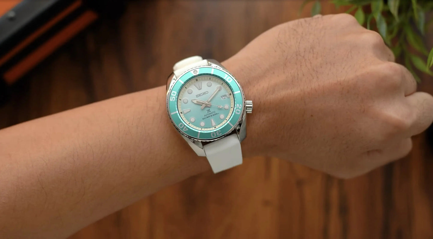 Seiko Prospex Sumo APAC LE “Sandbank Mirage” Men's Silicone Rubber Strap Watch SPB539J1