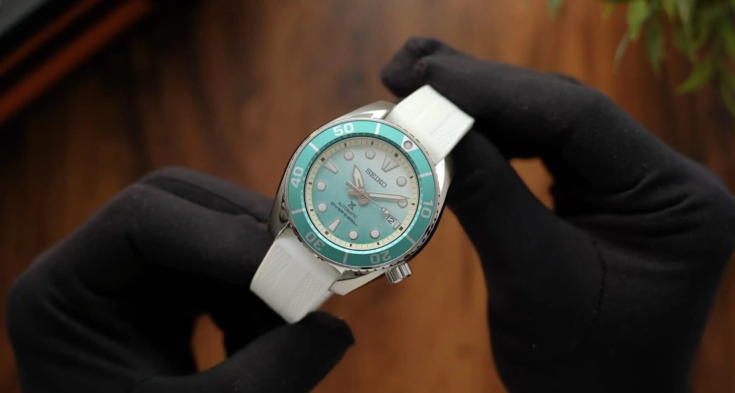 Seiko Prospex Sumo APAC LE “Sandbank Mirage” Men's Silicone Rubber Strap Watch SPB539J1