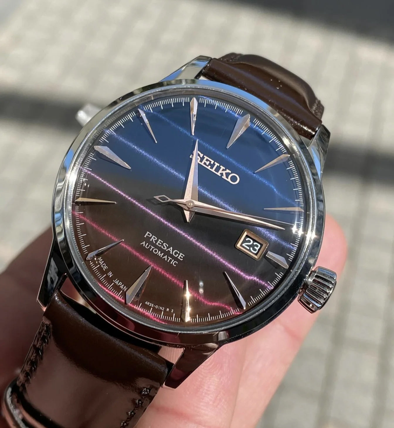 Seiko Limited Edition Presage Cocktail Time Purple Sunset Men's Watch SRPK75J1