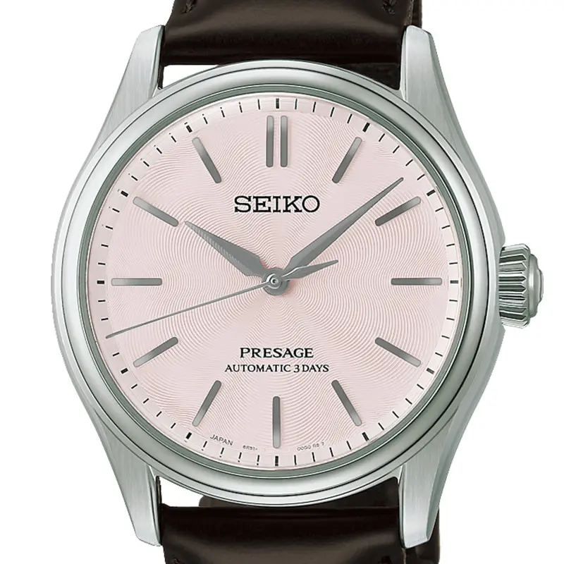 Seiko Presage Sakura Iro Classic Series Mid Size Men's Leather Strap Watch HCC003J1