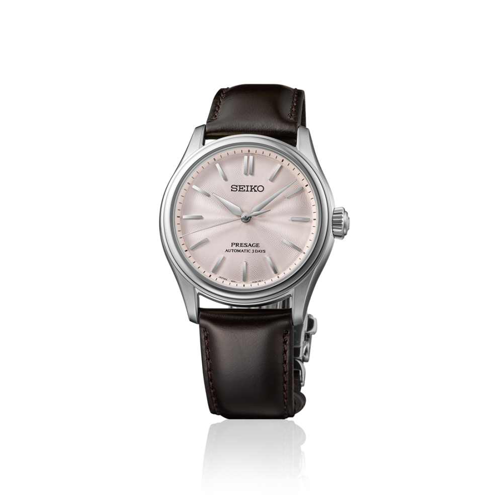 Seiko Presage Sakura Iro Classic Series Mid Size Men's Leather Strap Watch HCC003J1