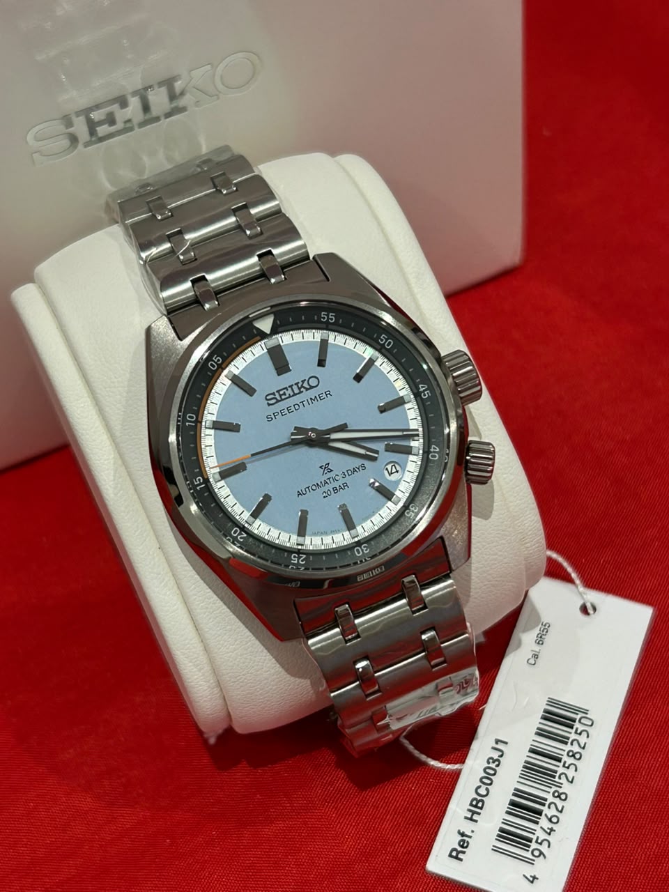 Seiko Prospex Speedtimer Automatic Sky Blue Men's Stainless Watch HBC003J1
