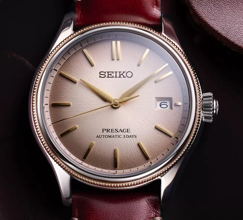Seiko LE Presage 'Shiracha' Classic Series Men's Leather Strap Watch SPB529J1