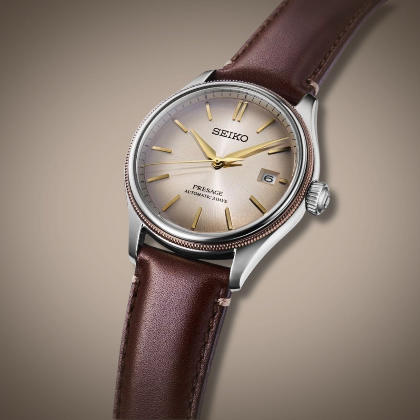 Seiko LE Presage 'Shiracha' Classic Series Men's Leather Strap Watch SPB529J1