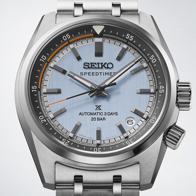 Seiko Prospex Speedtimer Automatic Sky Blue Men's Stainless Watch HBC003J1