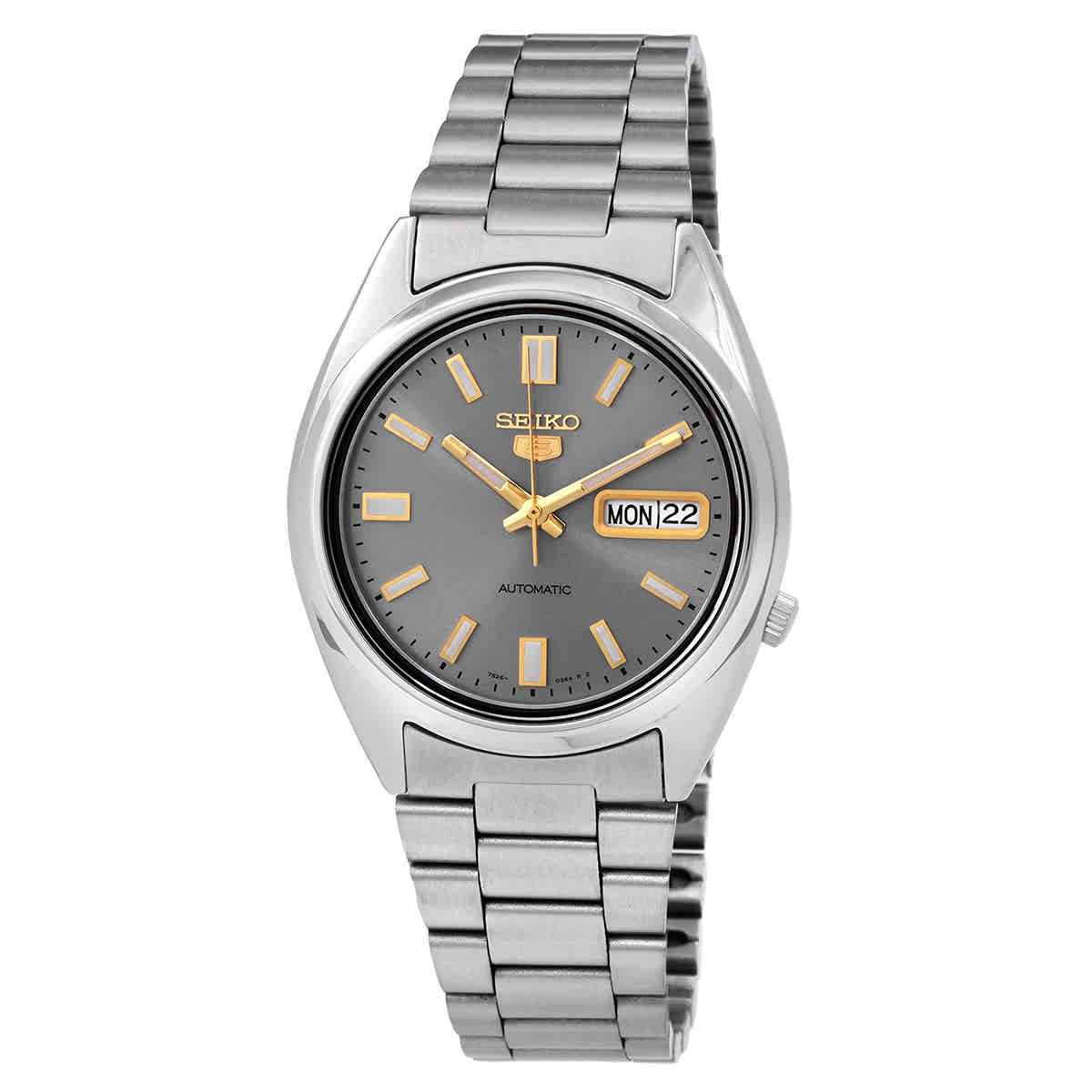 Seiko 5 Classics 100M SNXS Grey Automatic Stainless Steel Watch SNXS75K1