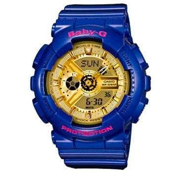 Casio Baby-G Limited Edition Girl's Generation Anadigi Glossy Purple x Gold Dial Watch BA111GGC-2ADR - Diligence1International