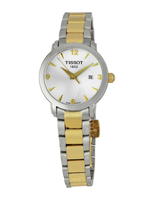 Tissot Swiss Made T-Classic Everytime 2 Tone Gold Plated Ladies' Watch T0572102203700 - Diligence1International