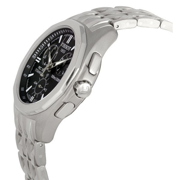 Tissot Swiss Made PRC 100 Chronograph Black Men's Titanium Watch T0084174406100 - Diligence1International