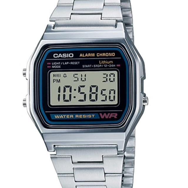 Casio Classic A-158WA Silver Stainless Steel Digital Watch - Diligence1International