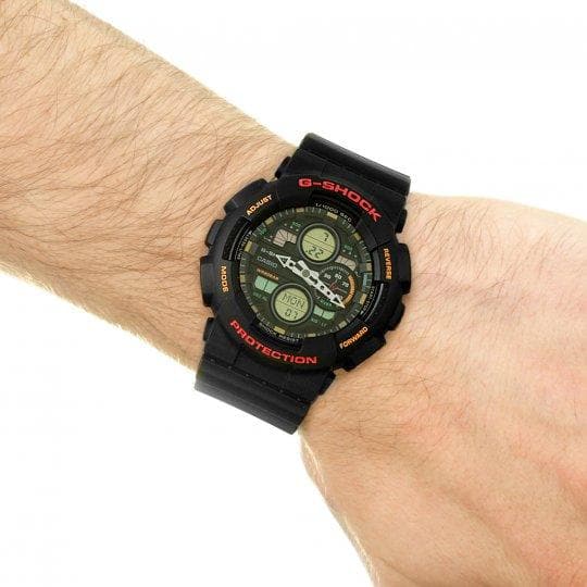 Casio G-Shock Standard Analog-Digital Basic Color Black Watch GA140-1A4DR - Diligence1International