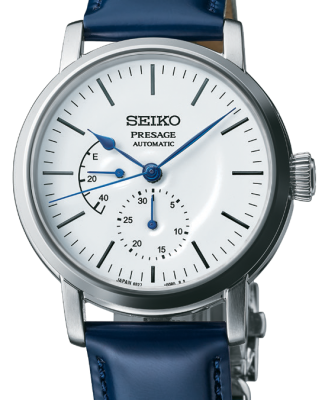 Seiko Presage Mens Watch w/ Pow. Res. Indicator Riki Enamel Collection White SPB161J1 - Diligence1International