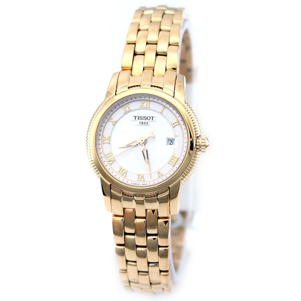 Tissot Swiss Made T-Classic Ballade III Gold Plated Ladies' Watch T0312103303300 - Diligence1International