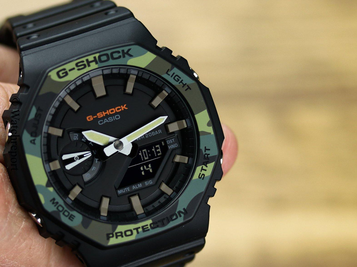 Casio G-Shock Carbon Core Guard Black Camo Utility Model AP CasiOak Watch GA2100SU-1ADR - Diligence1International
