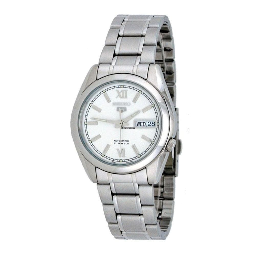 Seiko 5 Classic Men's Size Silver Dial Stainless Steel Strap Watch SNKL51K1 - Diligence1International