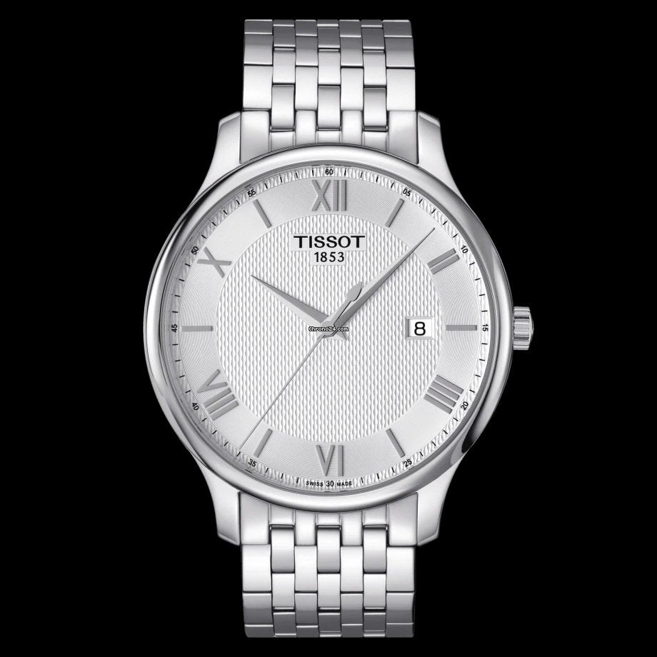 Tissot Swiss Made T-Classic Silver Tradition Stainless Steel Men's Watch T0636101103800 - Diligence1International