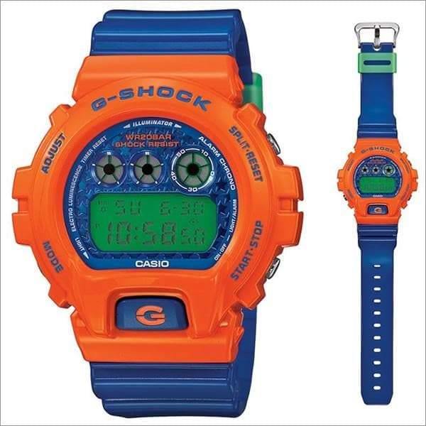 G shock blue online orange