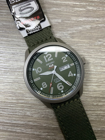 SEIKO 5 Sports 100M ミリタリー Green SRP215J2 日本製 自動巻