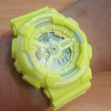 G shock clearance ga 110 yellow