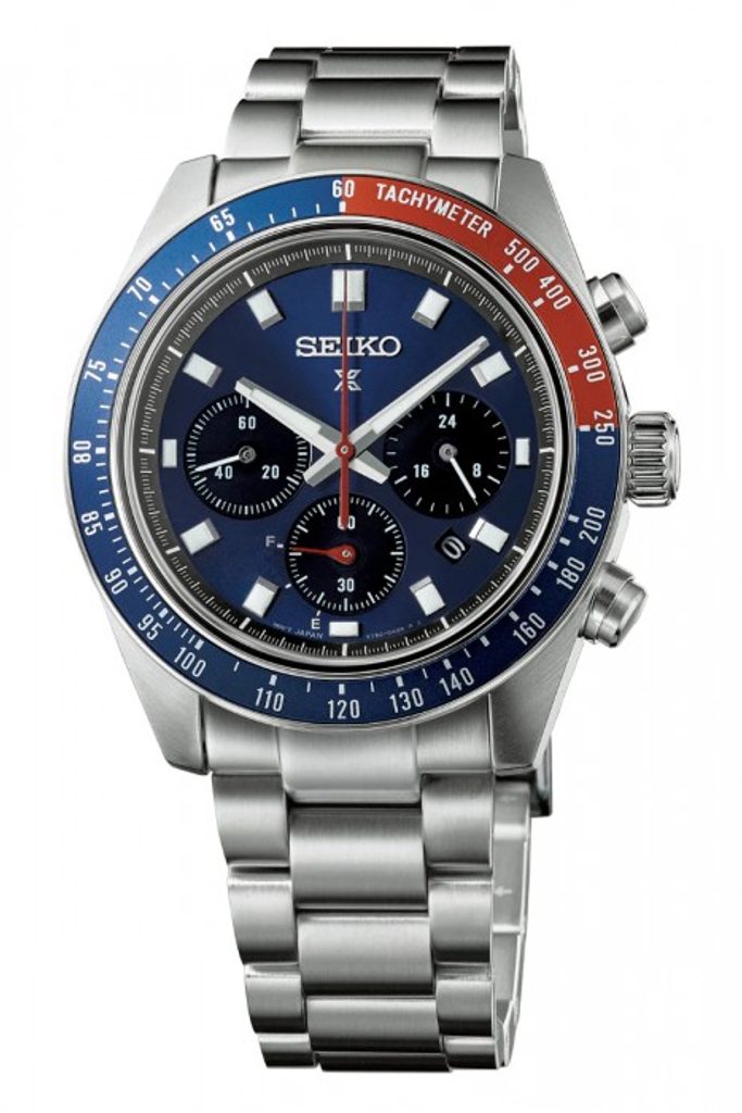 Seiko Prospex Solar Men's Stainless Steel Chronograph Watch SSC913P1 Big Pepsi