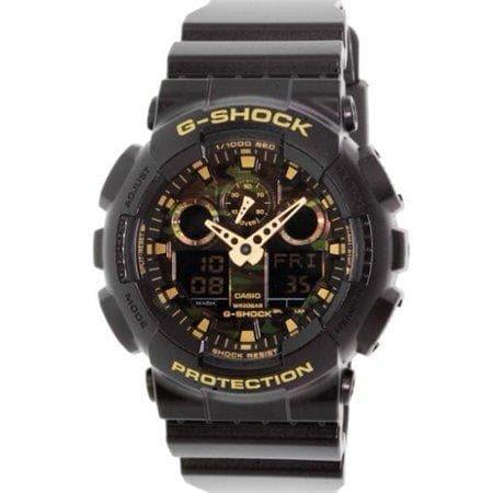 Casio G-Shock Military Green Camo Print Dial Black Watch GA100CF-1A9DR - Diligence1International