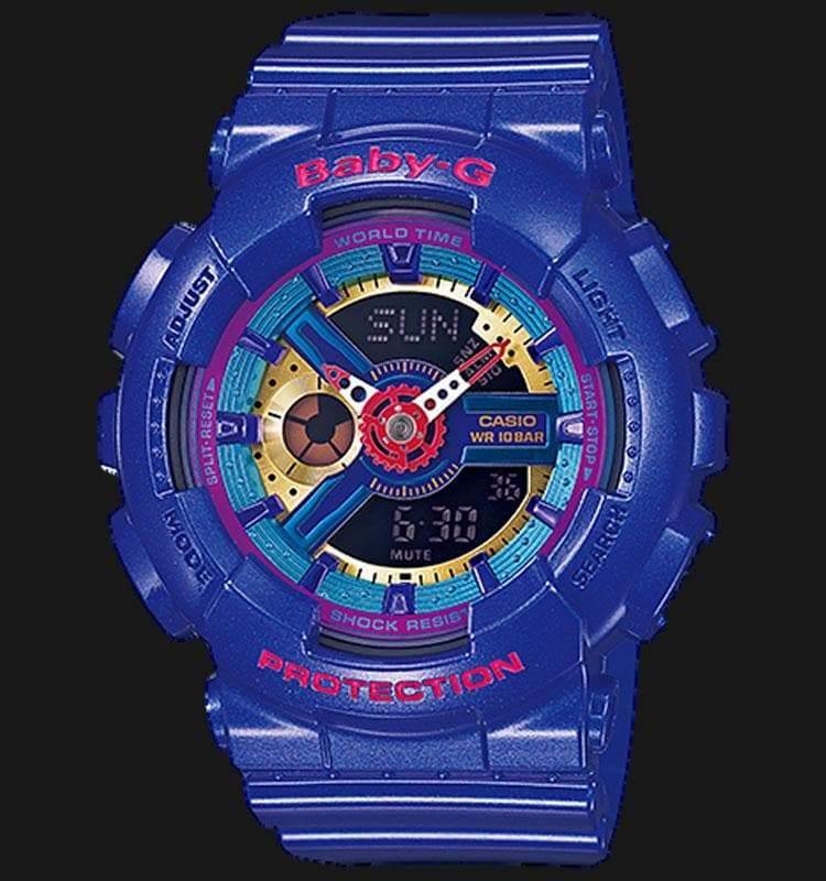 Casio Baby-G BA-110 Series Neon Color Purple Watch BA112-2ADR - Diligence1International