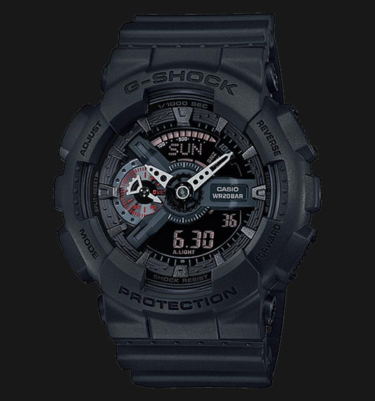 Casio G-Shock Black Stealth Series Analog-Digital Black Watch GA110MB-1ADR - Diligence1International