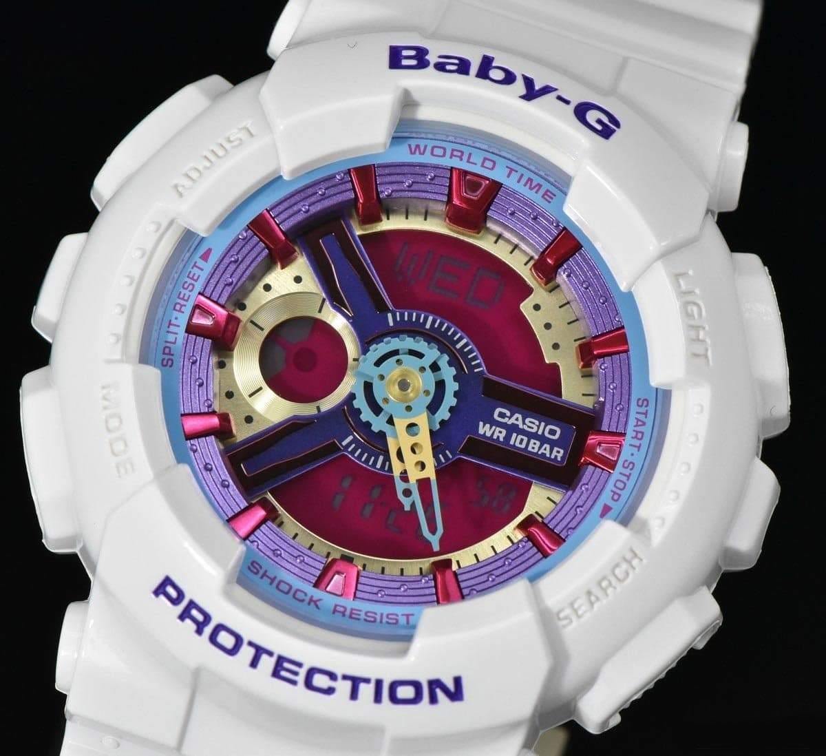 Casio Baby-G BA-110 Series Neon Color White Watch BA112-7ADR - Diligence1International