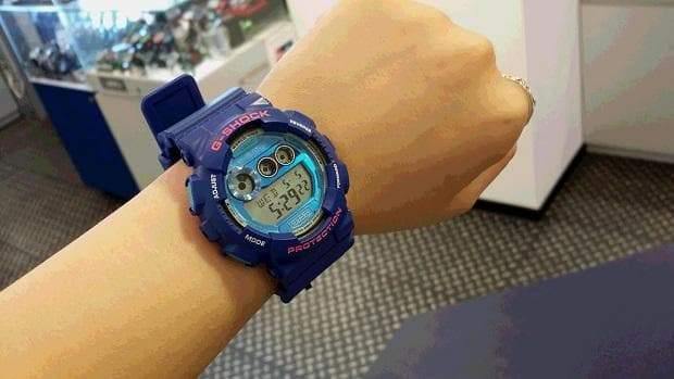 Casio G-Shock Big Case Digital Crazy Colors Blue x Sky Blue Dial Watch GD120TS-2DR - Diligence1International
