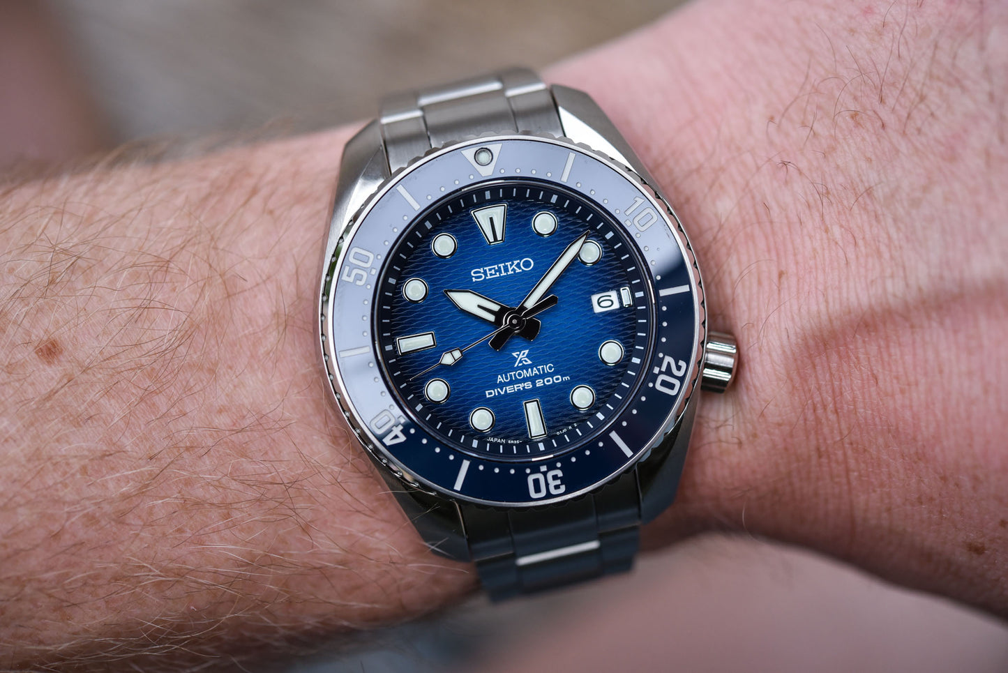 Seiko Prospex King Sumo Regular Blue Men's Stainless Steel Watch SPB321J1