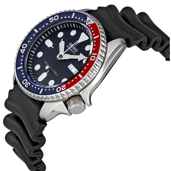 Seiko Pepsi SKX Diver's 200M Men's Rubber+Endmill 316L S/S Strap Watch SKX009K1 SET - Diligence1International