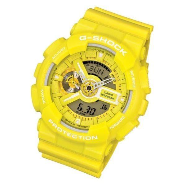 Casio G-Shock GA110 Series Analog-Digital Standard Color Yellow Watch GA110BC-9ADR - Diligence1International