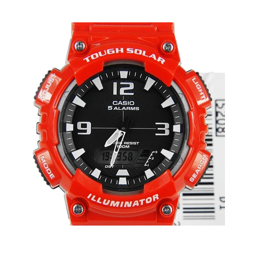 Casio AQ-S810WC-4AVDF Red Solar Powered Watch For Men - Diligence1International