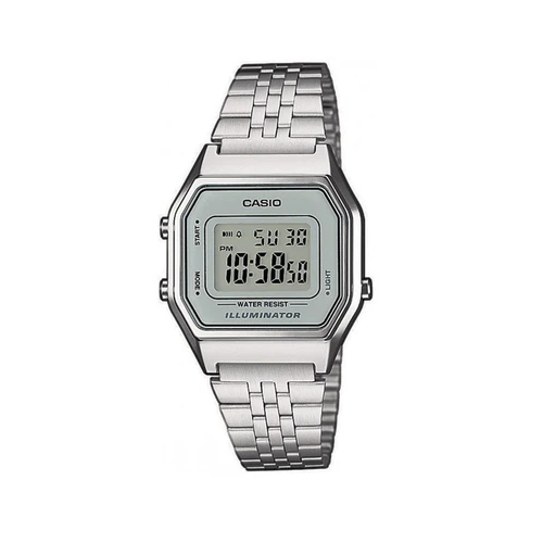 Casio Vintage LA680WA-7DF Silver Stainless Watch for Women - Diligence1International