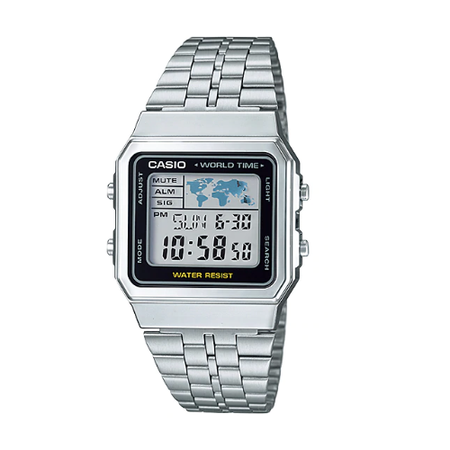 Casio A500WA-1DF Stainless Steel Resin Strap Watch - Diligence1International