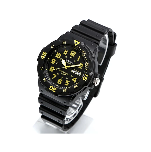 Casio MRW-200H-9BVDF Black Resin Strap Watch for Men - Diligence1International