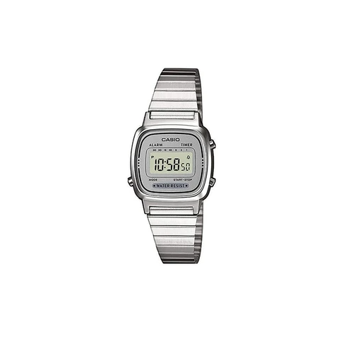 Casio LA-670WA-7DF Silver Stainless Watch for Women - Diligence1International